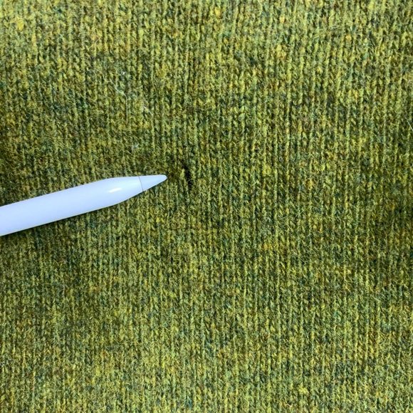 J. Crew Women's Green Lamb Wools Cashmere Cropped Toggle Cardigan Sweater Small - Picture 5 of 6